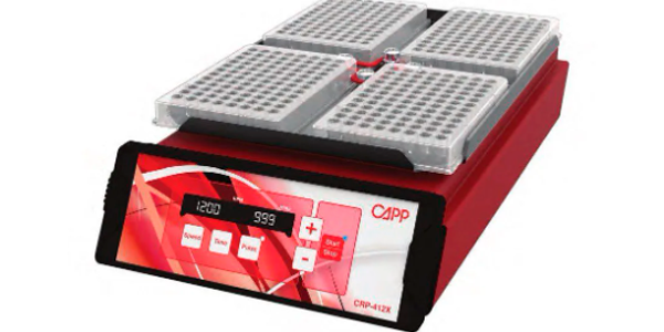 AGITADOR DE MICROPLACAS COM AJUSTE PARA 4 PLACAS, CAPPRONDO 12000RPM, CAPP