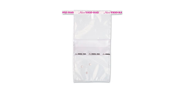 SACO ESTÉRIL WHIRL-PAK THIOBAG COM TIOSSULFATO DE SÓDIO 300ML, 100UN, B01254WA, NASCO